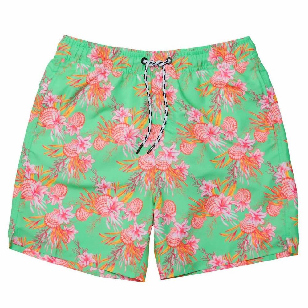 NEW SNAPPER ROCK mens' sustainable swim shorts in coastal shells